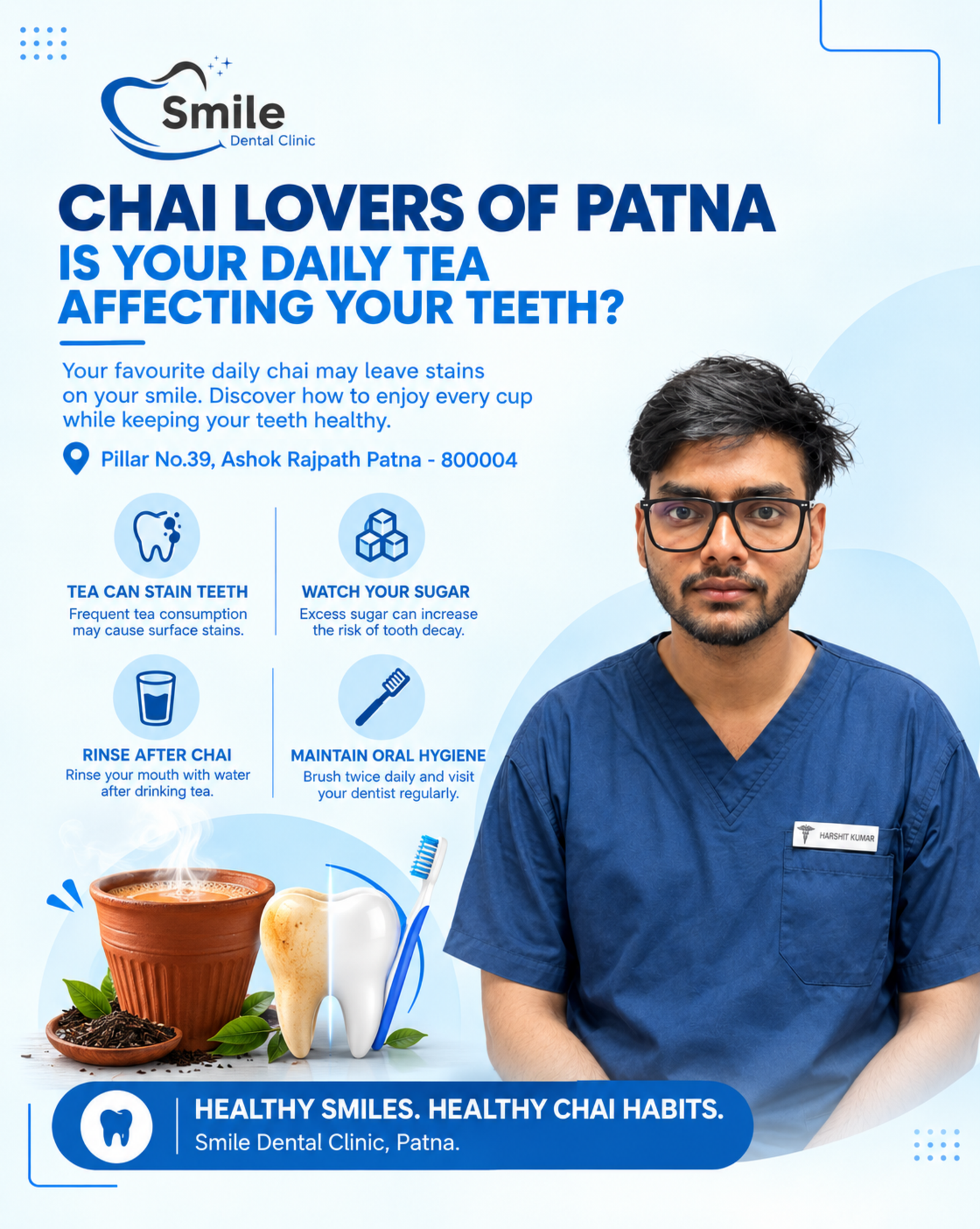 Chai Lover in Patna? Here’s How Your Daily Chai Can Affect Your Teeth